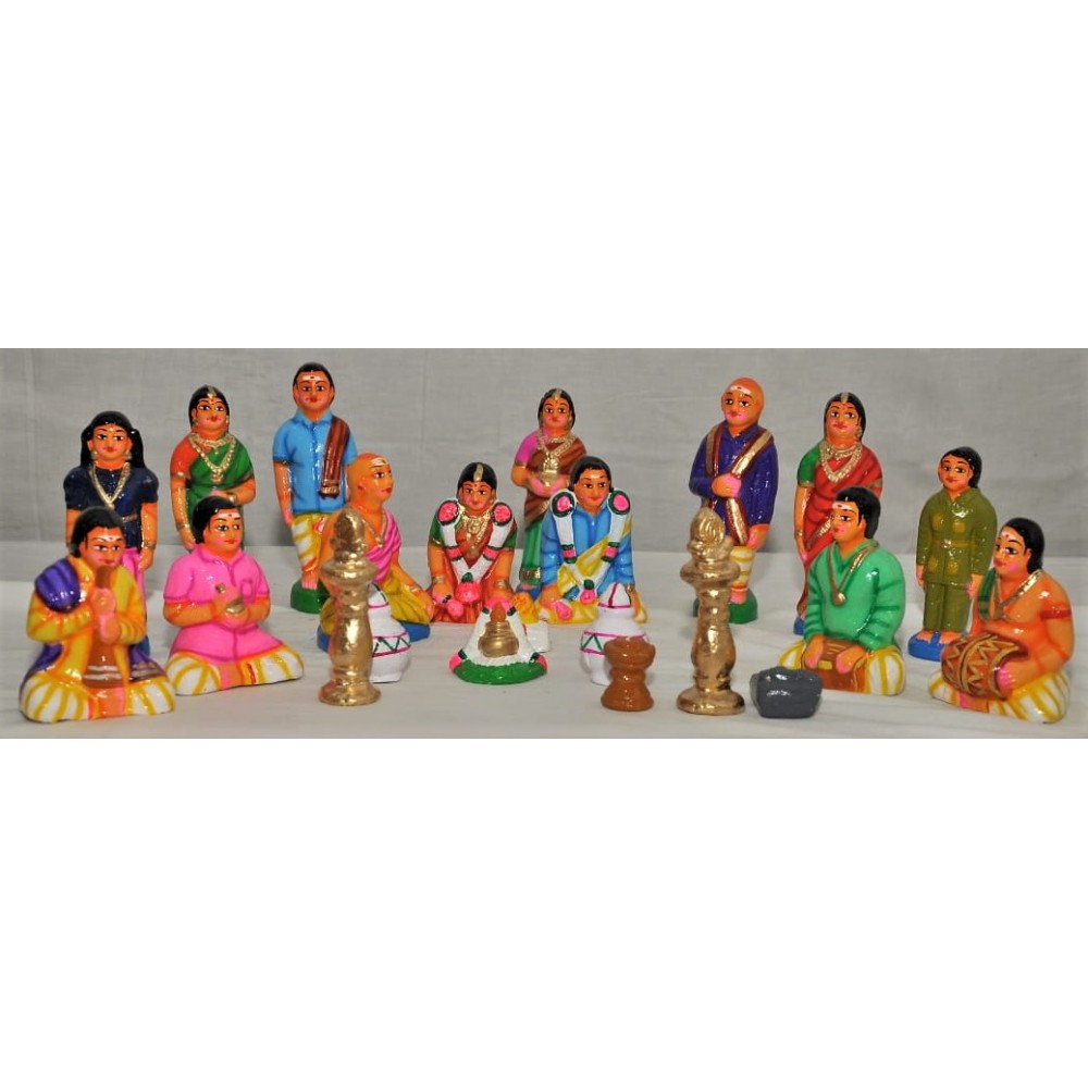 KALYANAM SET- PAPERMACHE DOLL